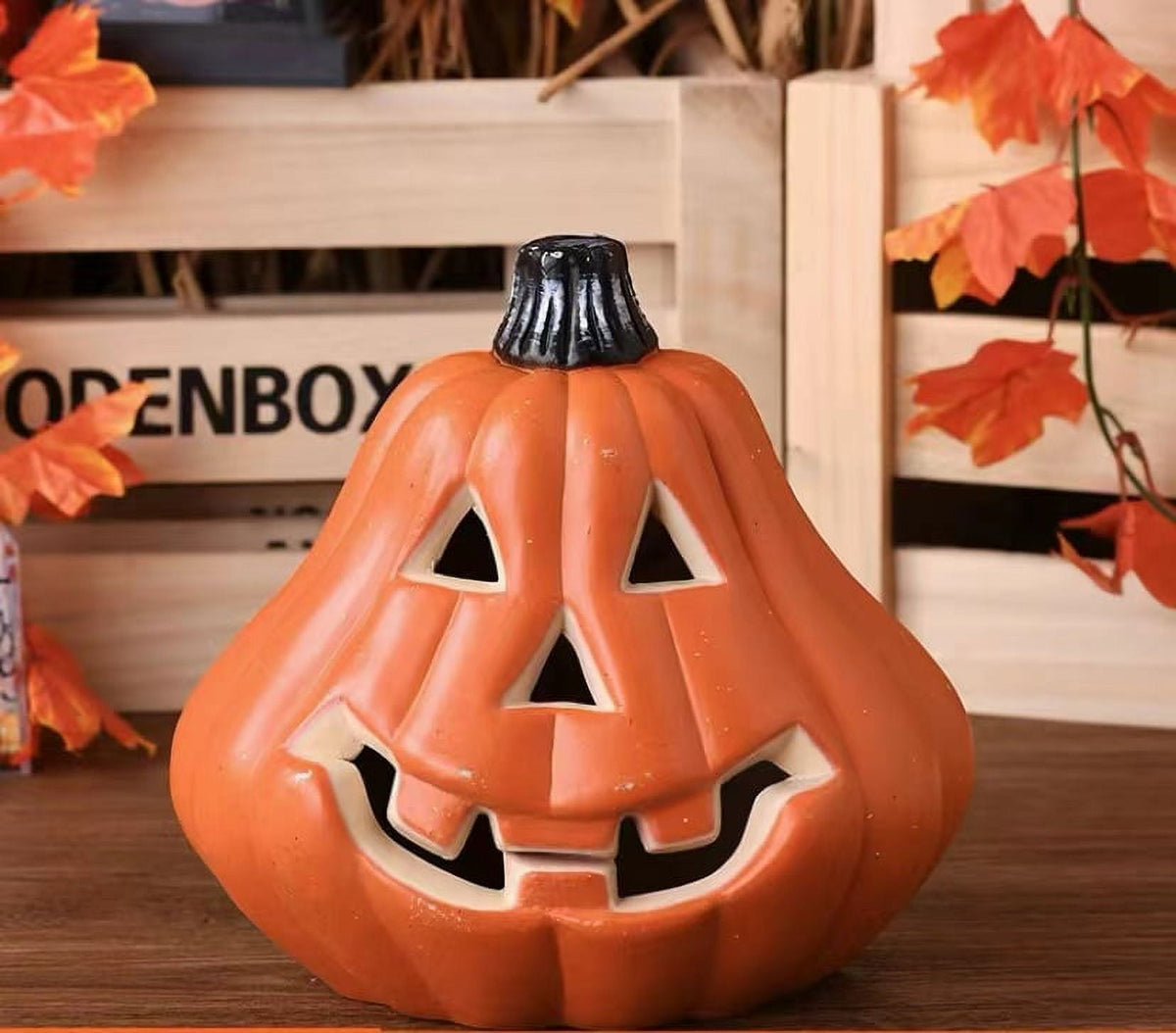 Halloween Decoration Clearance! Halloween Pumpkin Decorations, Halloween Decor, Halloween Led Pumpkin Lights Light Up Jack O Lantern Pumpkin Figurine Lantern for Indoor Outdoor