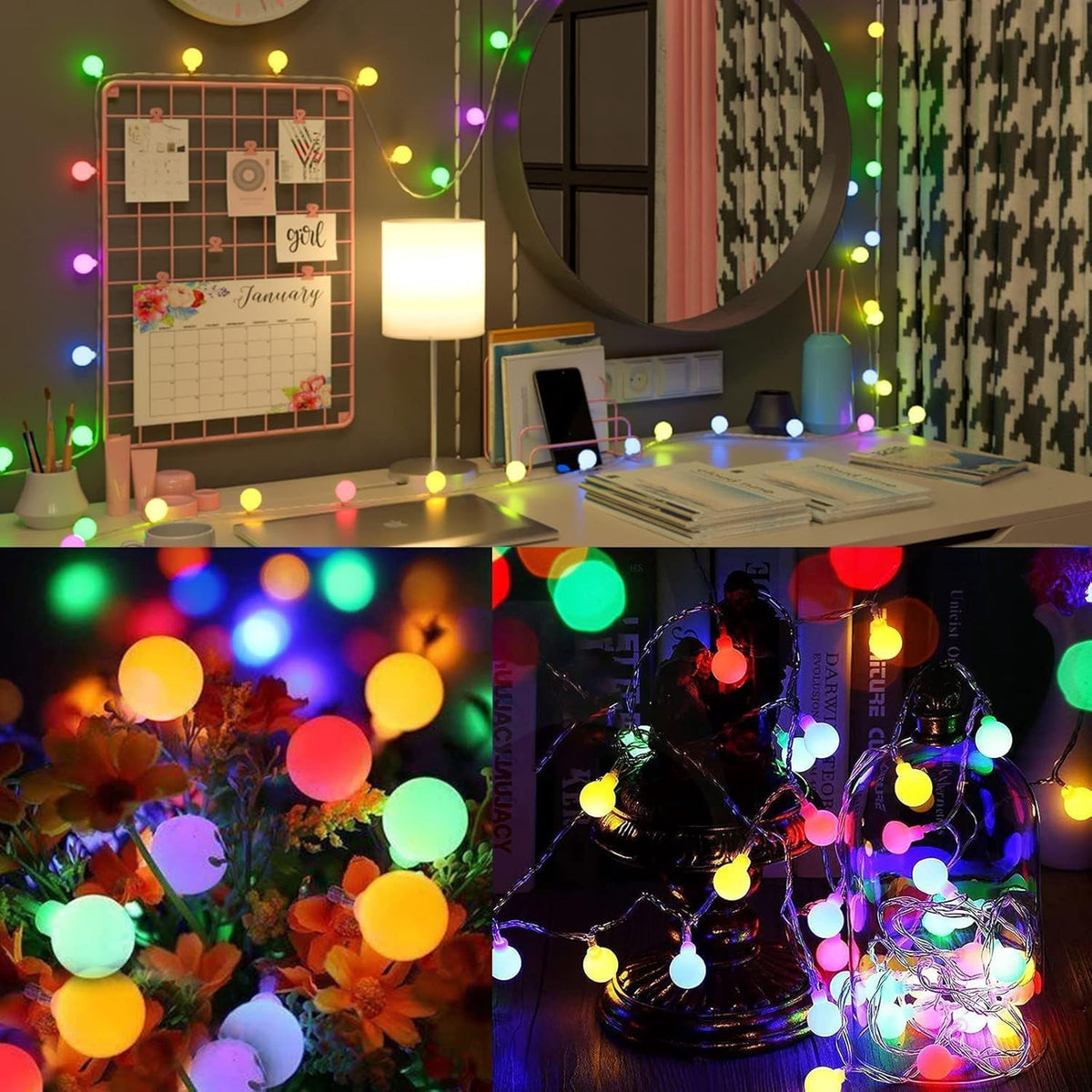 AGCAN 3 Pack Maple Leaf String Light, Total 60 LED 30Ft Artificial Fall Decor Leaf Light USB Operated Centerpiece Table Decorations for Autumn Harvest, Thanksgiving, Halloween, Indoor