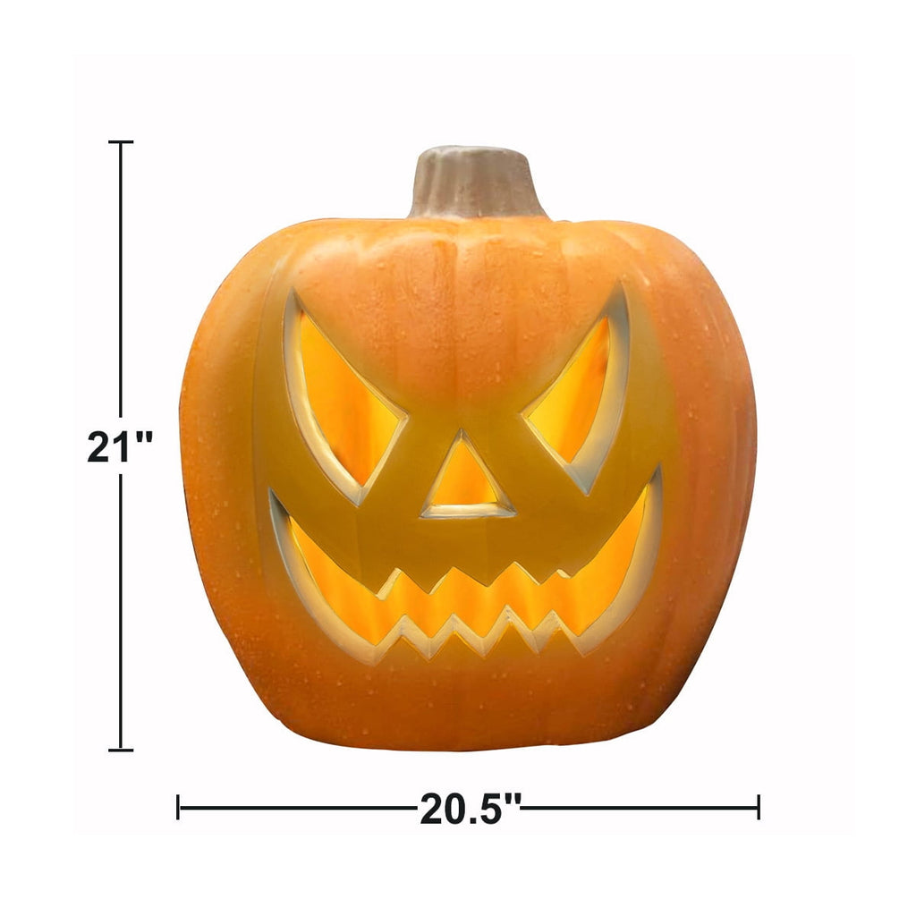 Gamexcel 3 Pack Light Up Jack O Lantern Pumpkins, 10/14/16 in Waterproof LED Halloween Decorations for Indoor Outdoor Porch Yard