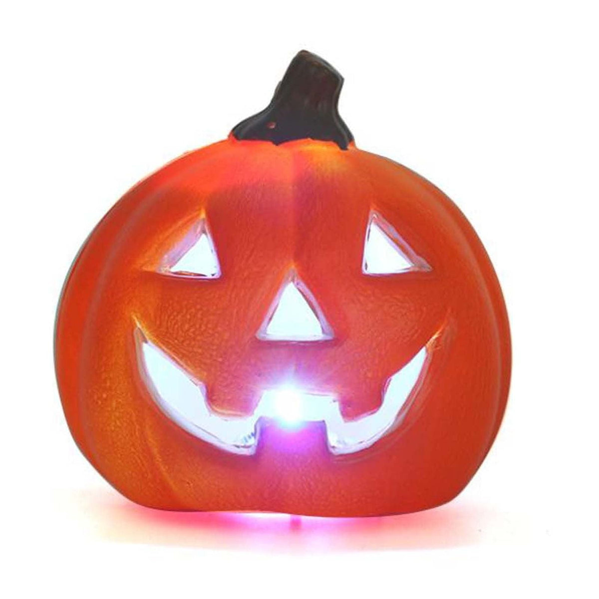 1 Pack Light up Halloween Jack-o'-Lantern Decorative Pumpkin Plastic Halloween Decorations Props-Home Decor-Halloween