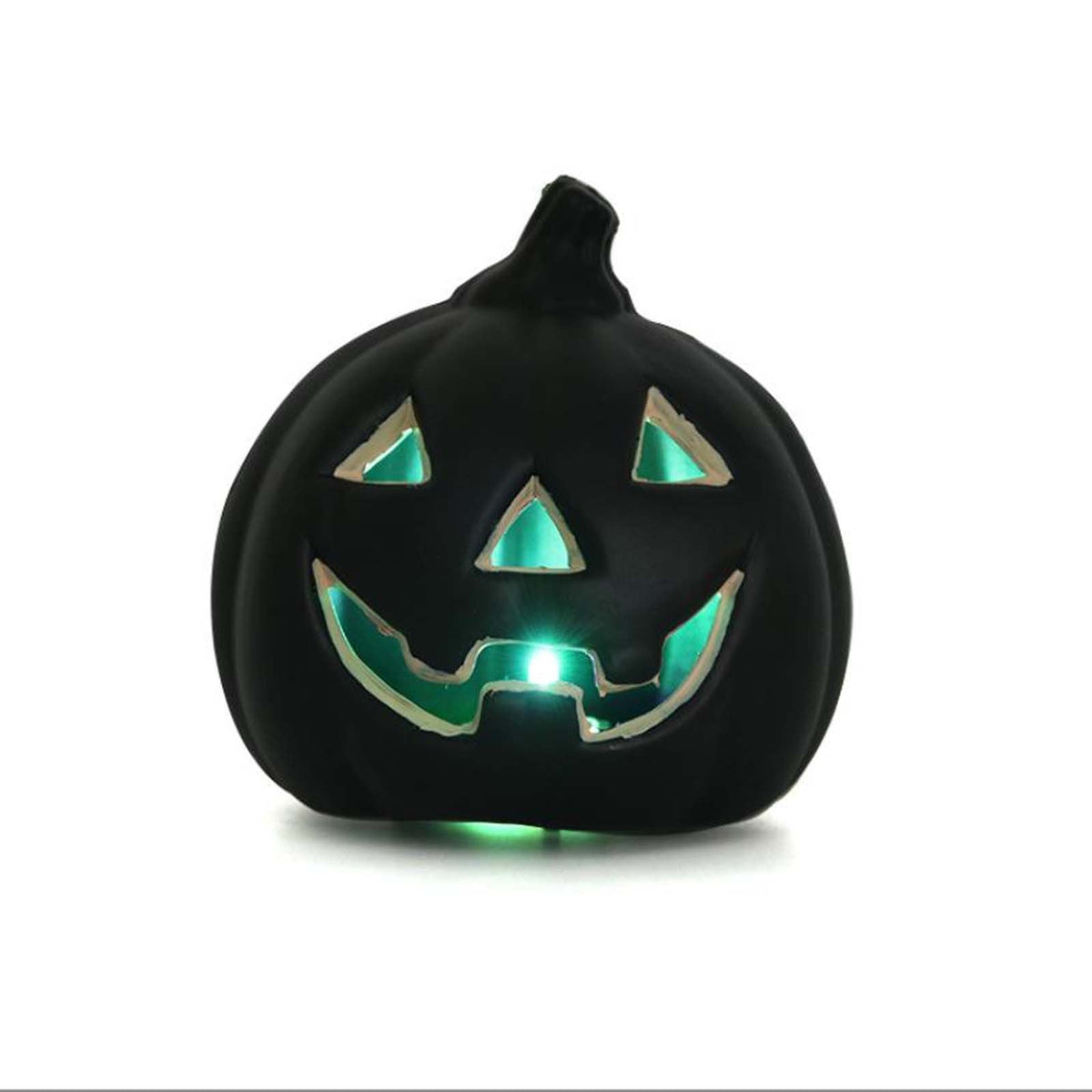 1 Pack Light up Halloween Jack-o'-Lantern Decorative Pumpkin Plastic Halloween Decorations Props-Home Decor-Halloween