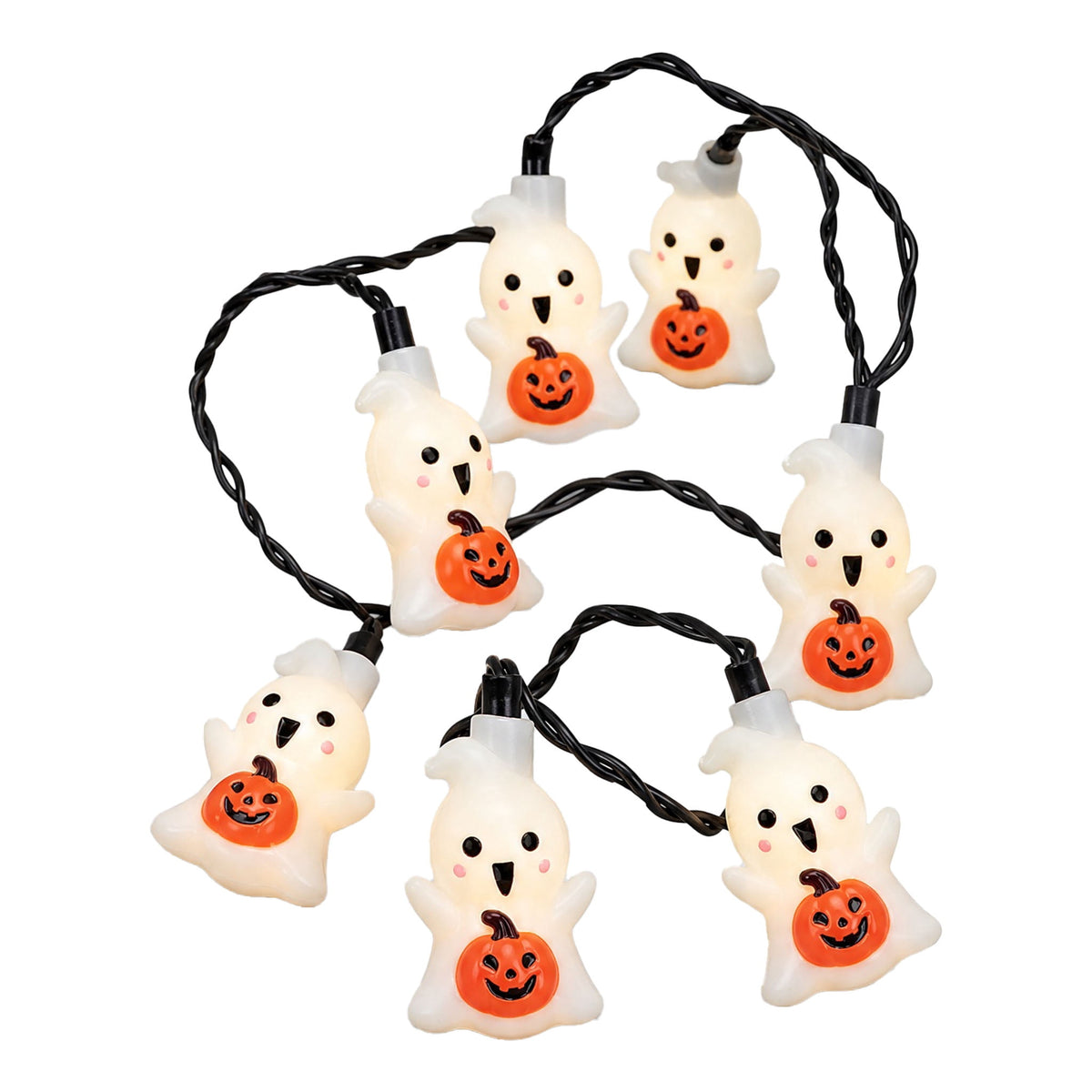 Indoor/Outdoor 10-Count LED Pumpkin String Lights, Warm White, 6.5', Halloween by Way To Celebrate