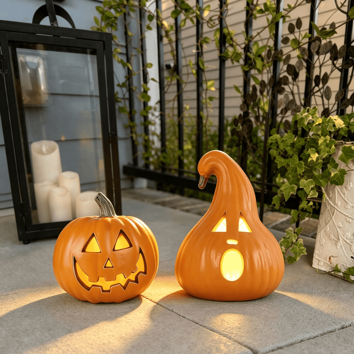 6" Jack O' Lantern - Battery Operated Halloween Pumpkin Lantern - Waterproof for Indoor Outdoor Decorations Favors