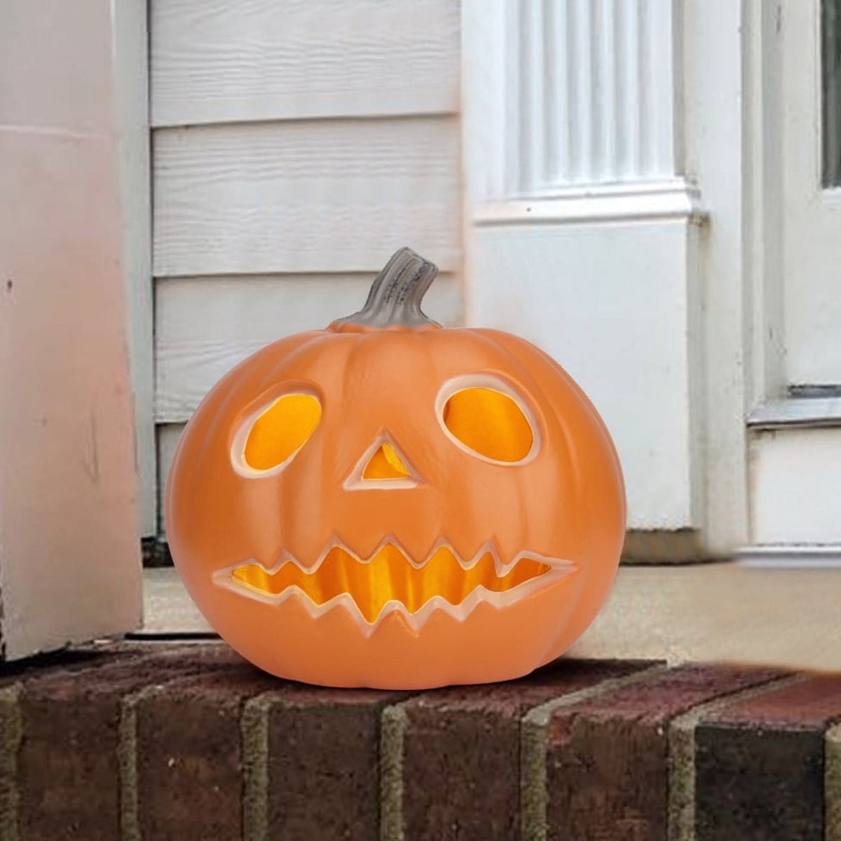 6" Jack O' Lantern - Battery Operated Halloween Pumpkin Lantern - Waterproof for Indoor Outdoor Decorations Favors
