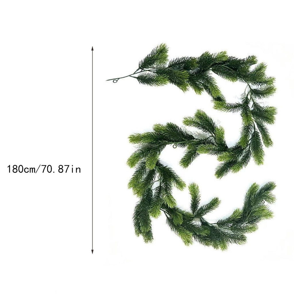 yulier Artificial Garland 70.86 inch Spring Garland with Flowers, Faux Vines Floral Hanging Garland for Holiday Wedding Spring Home Party Window Door Fireplace Table Indoor Outdoor Decor