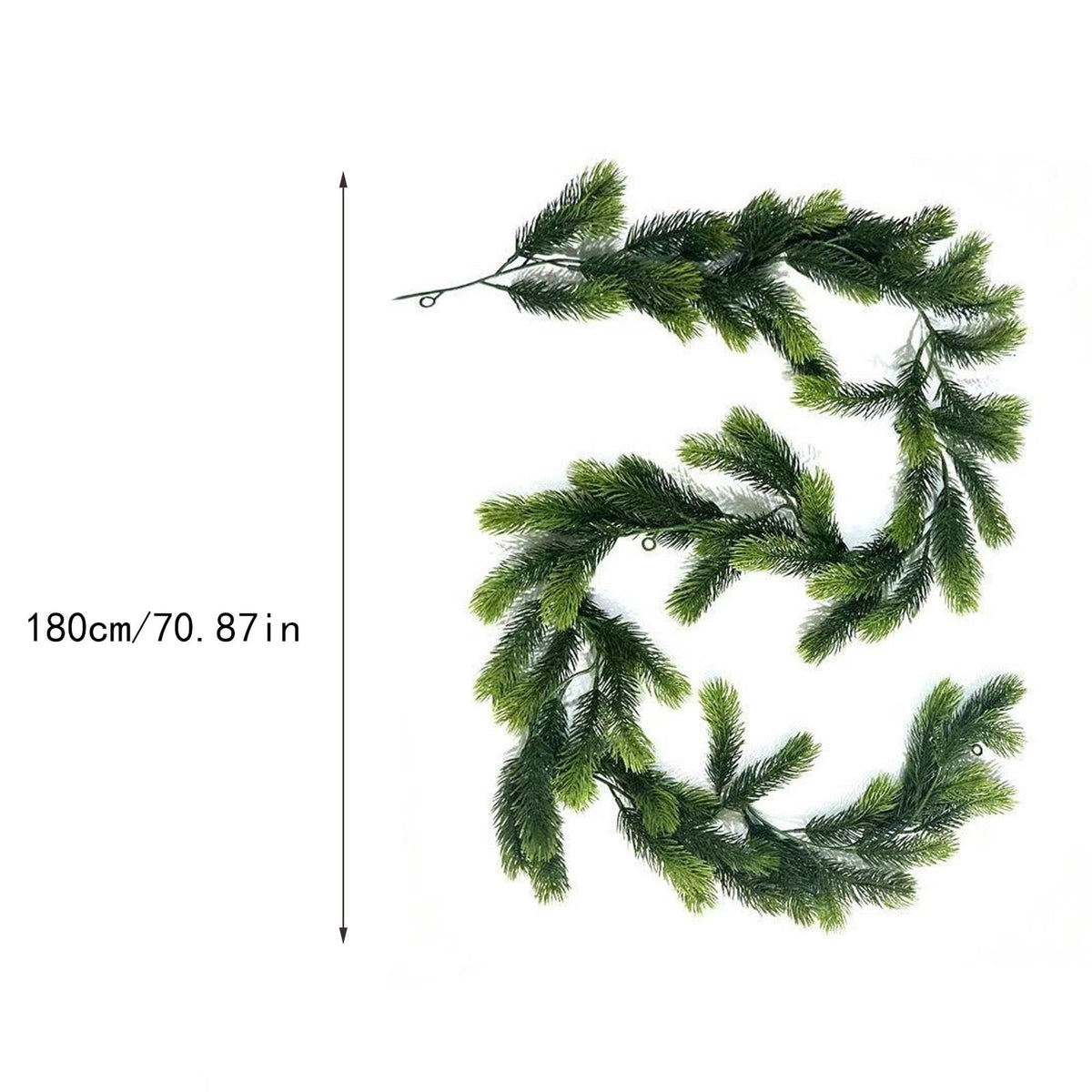 yulier Artificial Garland 70.86 inch Spring Garland with Flowers, Faux Vines Floral Hanging Garland for Holiday Wedding Spring Home Party Window Door Fireplace Table Indoor Outdoor Decor