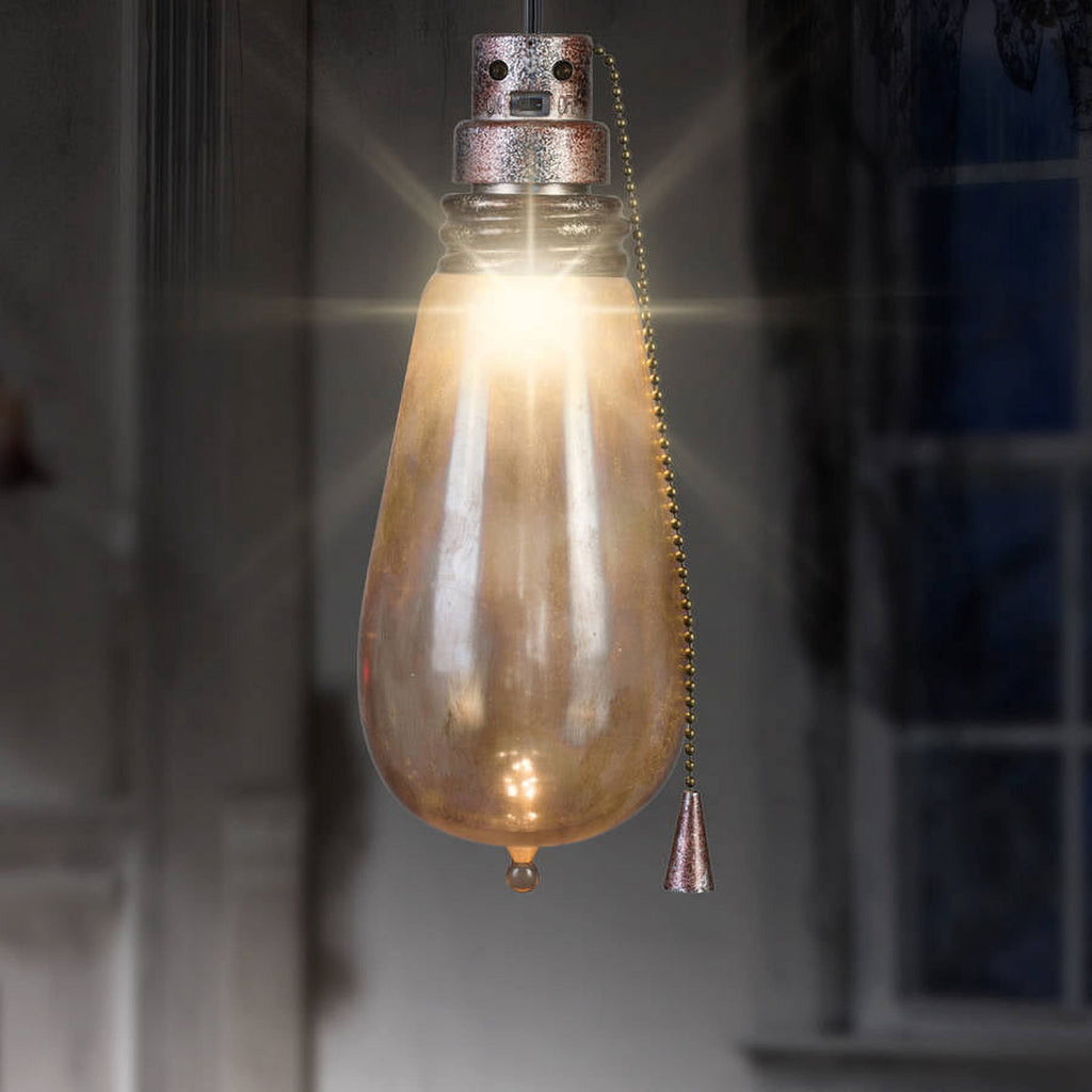 Gemmy Rusty Short Circuit Attic Light Halloween Decoration - 9.5 in x 4 in