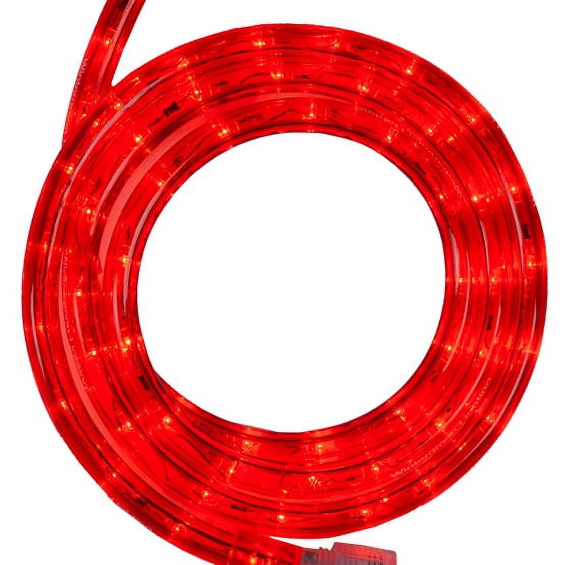 18 ft. LED Warm White Rope Light Kit, 216 Lights, Connectable Ready-to-Install Christmas Decorative Party Lighting, Mounting Clips Included