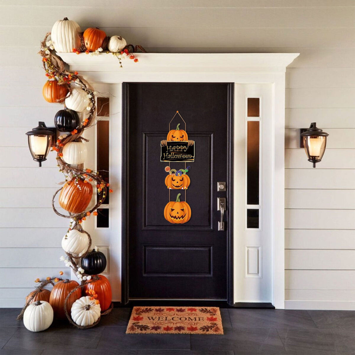RBCKVXZ Halloween Decorations Indoor Outdoor, Halloween Hanging Decorations, Pumpkins, Ghost Decorations Interior And Exterior Patio Decorations, Fall Decorations for Home