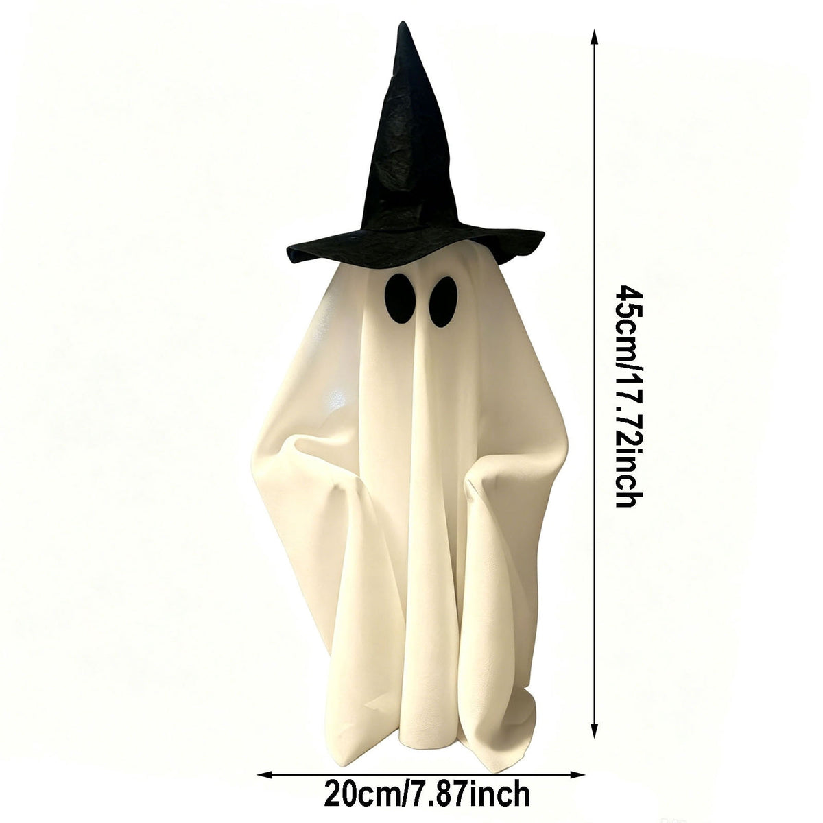 Fall Decorations for Home, 7.9in Lighted Halloween Scarecrow Dog Figurine, Resin Thanksgiving Halloween Garden Dogs Figurines for Autumn Harvest Porch Yard Garden Decor