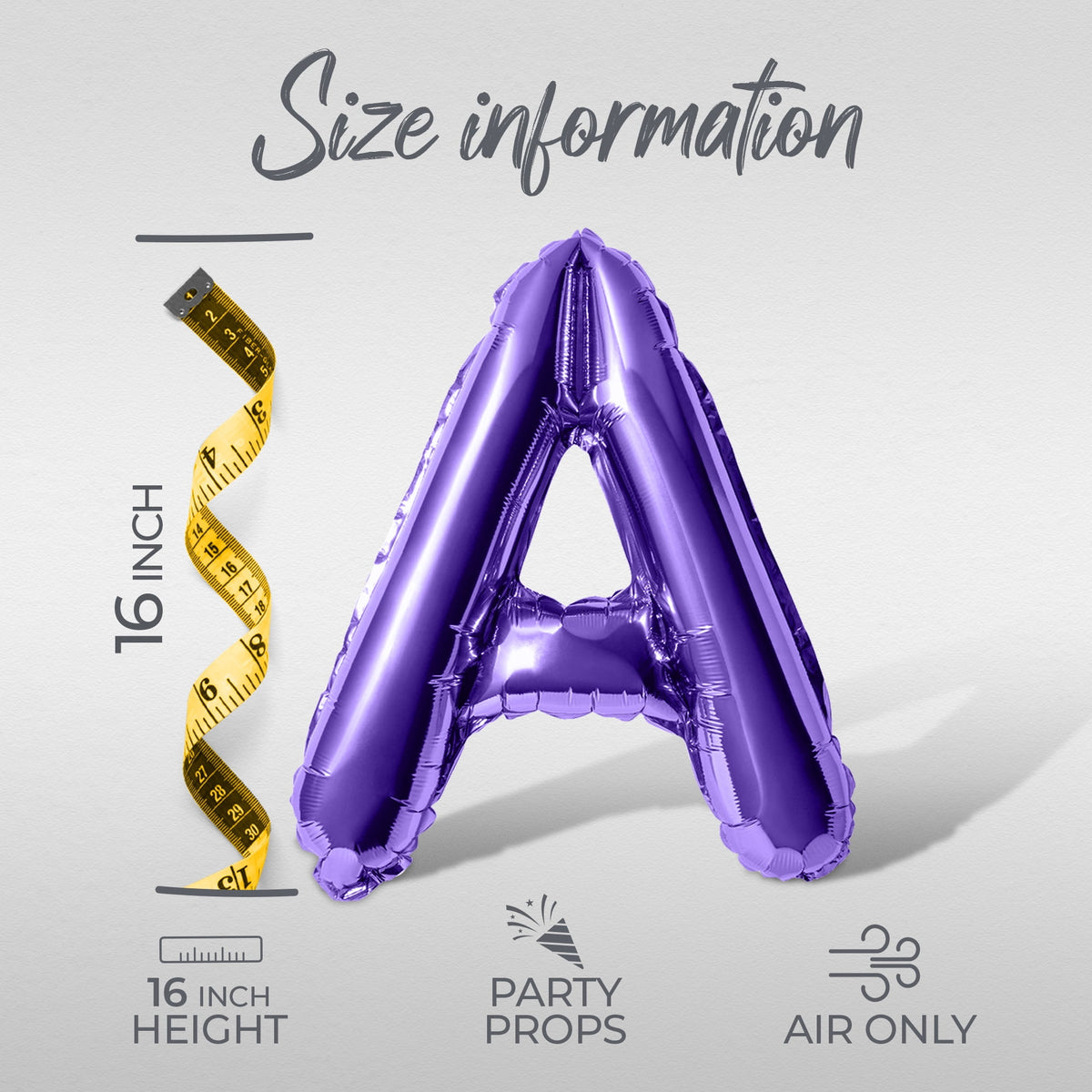Letter Balloons - BOO 16" Inch Alphabet Letters Foil Mylar Balloon Halloween Party Banner (Black)