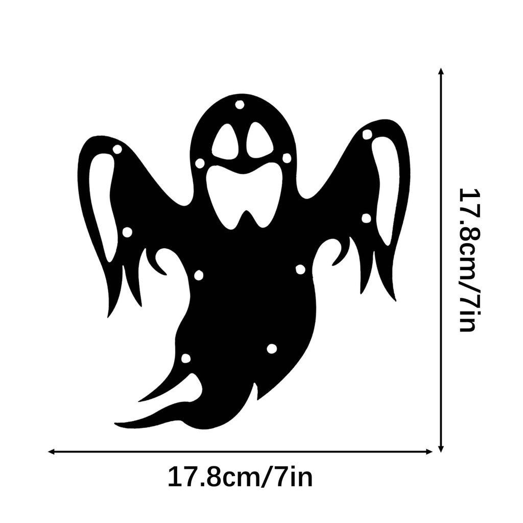 CASAFUN Halloween Window Lights Halloween Silhouette Lights Battery Operated Pumpkin Witch Bat Ghost Spider Web Cat Castle Lighted Halloween Signs with for Indoor Outdoor Decorations
