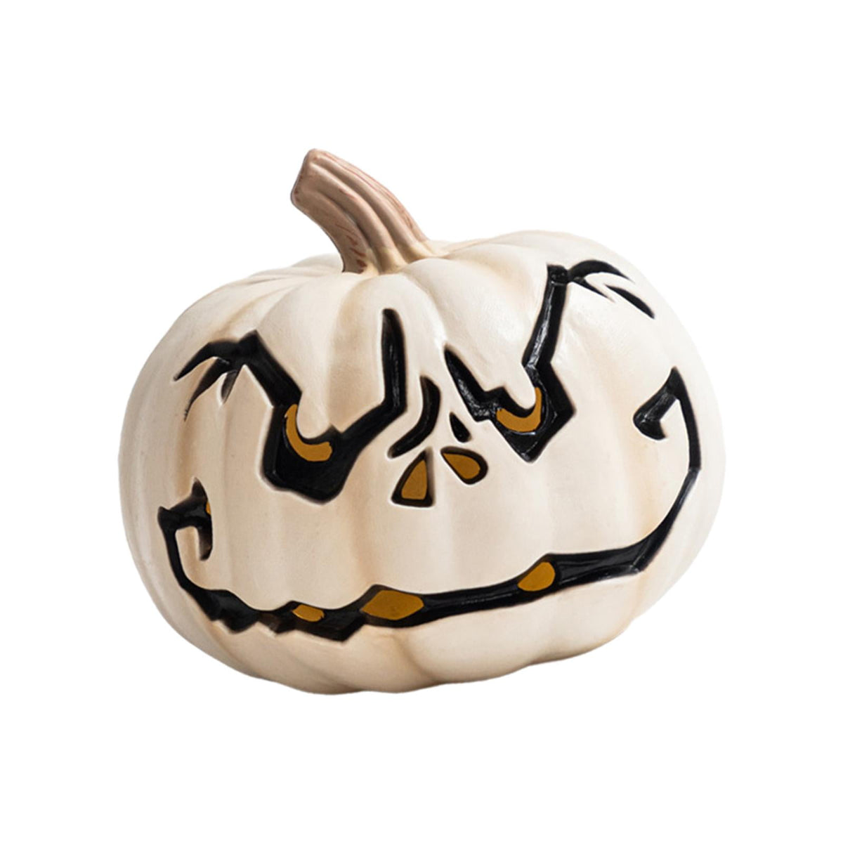 yotijay Halloween Pumpkin Light Indoor Decoration Vivid Details Fine Craftsmanship Resin C