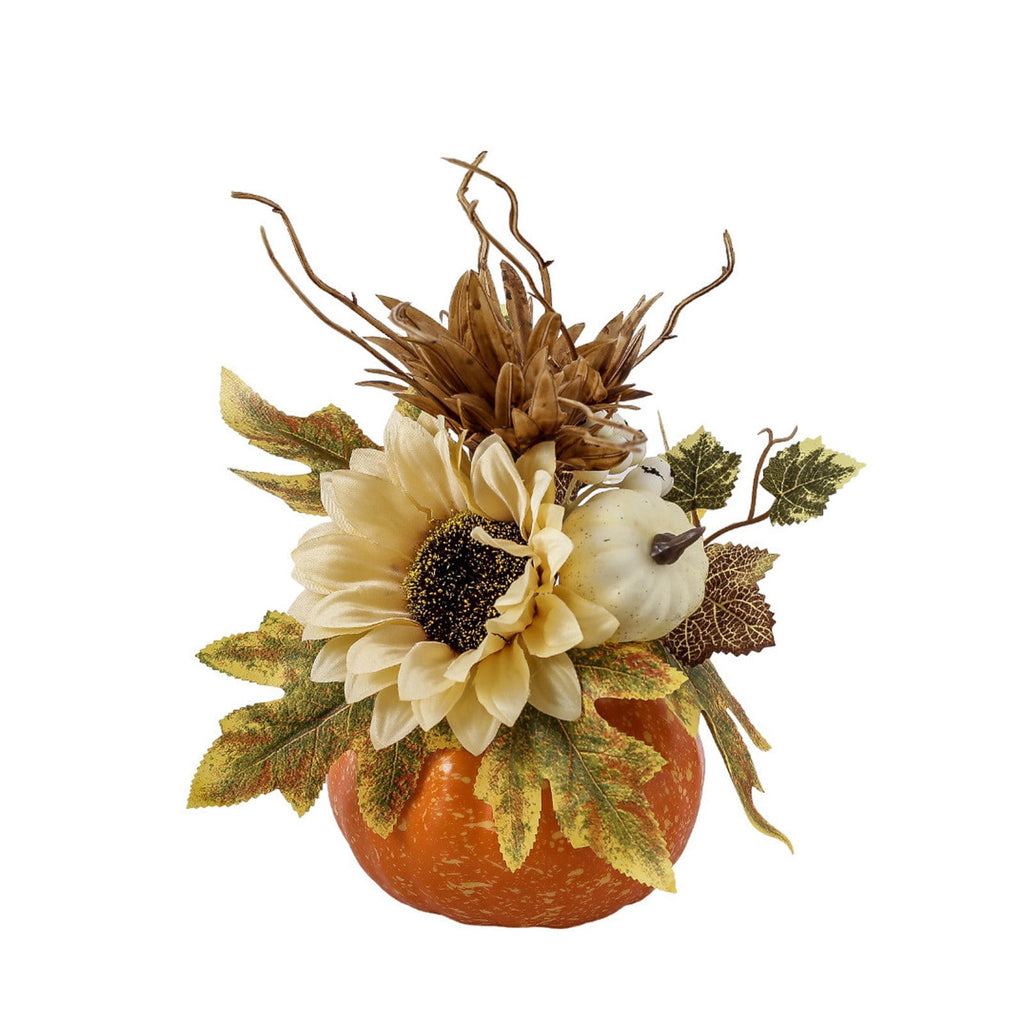 Gmogad Jumbo Halloween Pumpkin Decor Fall Thanksgiving Centerpiece, Lightweight Fake Pumpkin for Table Shelf Porch Home Holiday Autumn Festival Decorations