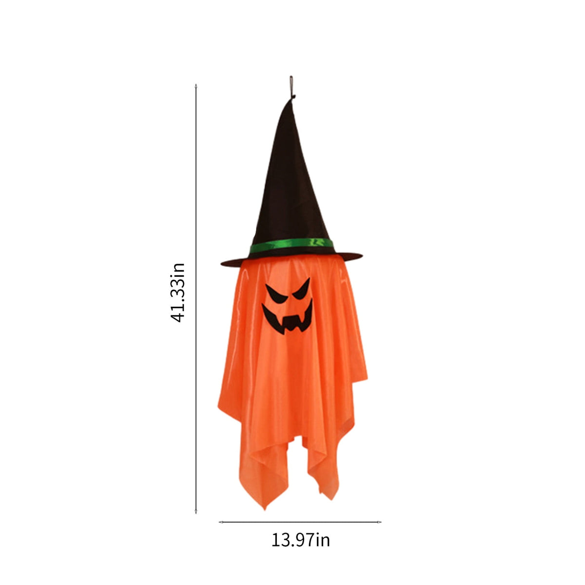 SCNOR Friendly Ghost Statue with Pumpkin Candy Bowl, 11.8 Inch Halloween Decoration for Outdoor Porch, Yard, Patio & Indoor