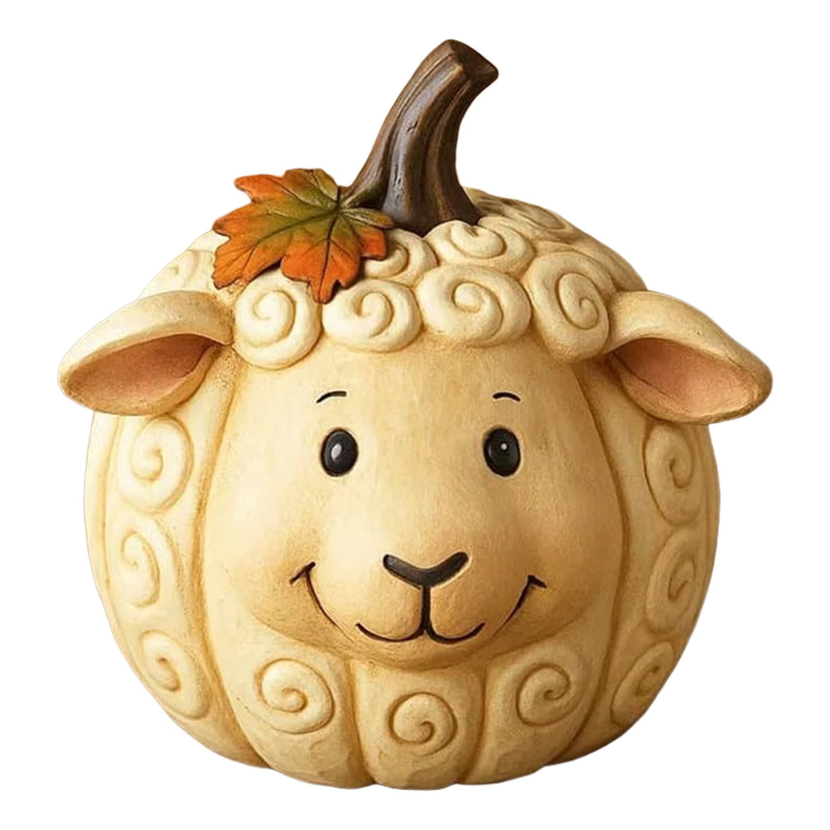 Farm Animal Pumpkin Figurines, Cute Funny Resin Cow Duck Sheep Pig Chicken Horse Statue, Autumn Fall Thanksgiving Halloween Table Centerpiece, Home Desktop Decor, 5-Inch