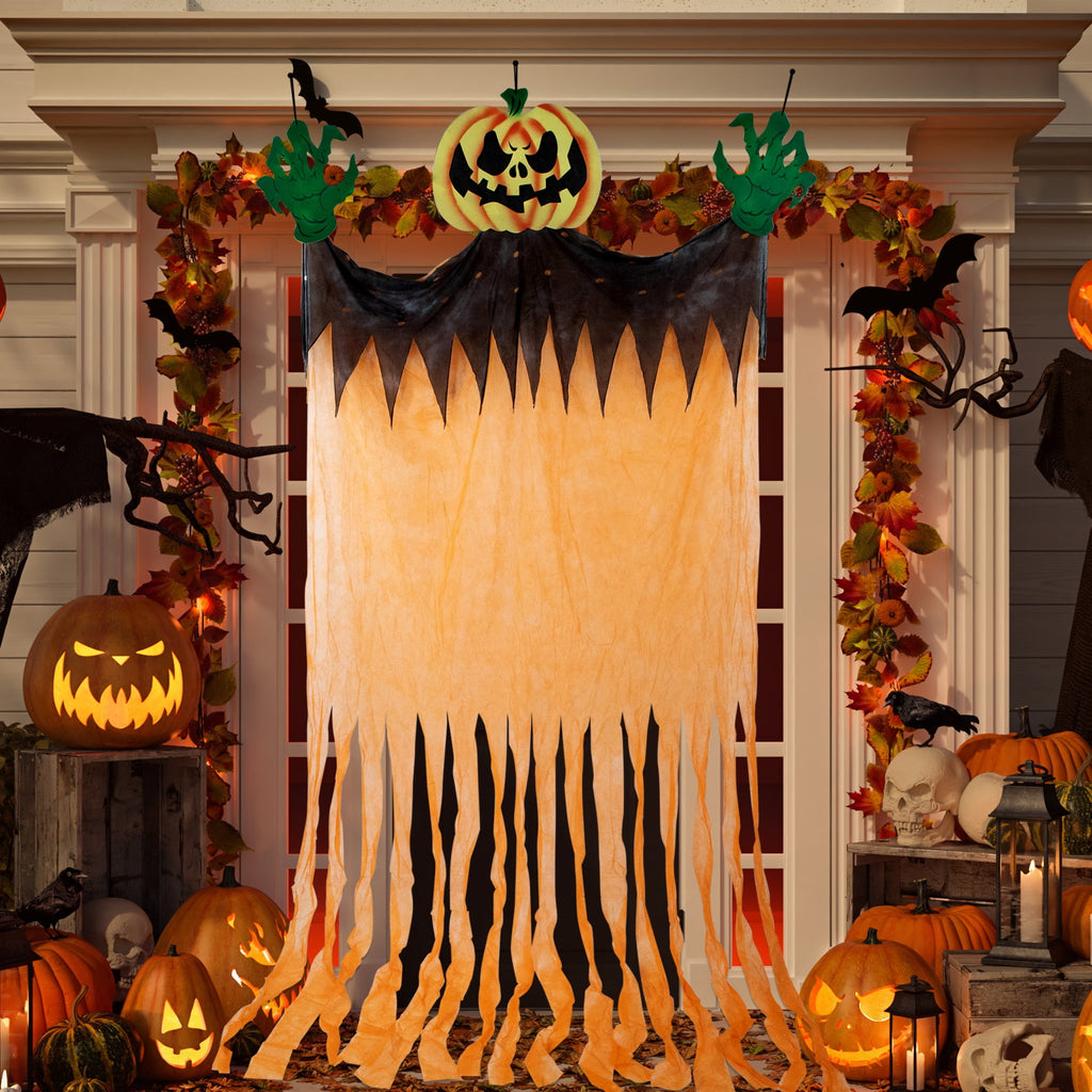 Northlight Scary Jack-O-Lantern Hanging Halloween Decoration - 11'