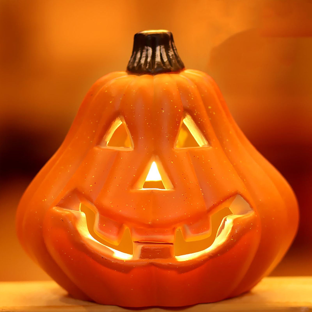 Harlier Halloween Decorations Pre-lit Pumpkin Lantern, Artificial Harvest Pumpkins for Outdoor Indoor, Battery Operated Lighted Halloween Pumpkin Decorations Party Favor Gifts
