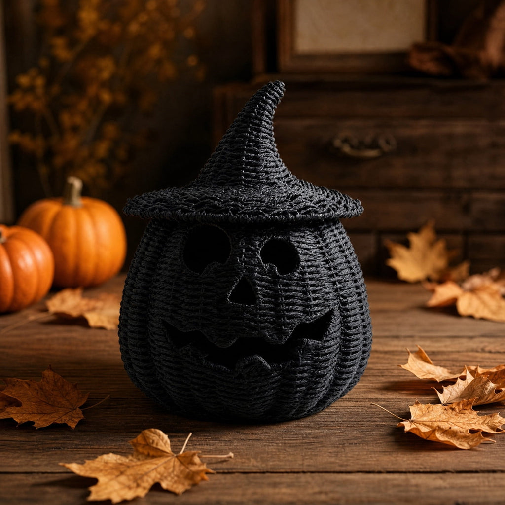 SCNOR Friendly Ghost Statue with Pumpkin Candy Bowl, 11.8 Inch Halloween Decoration for Outdoor Porch, Yard, Patio & Indoor