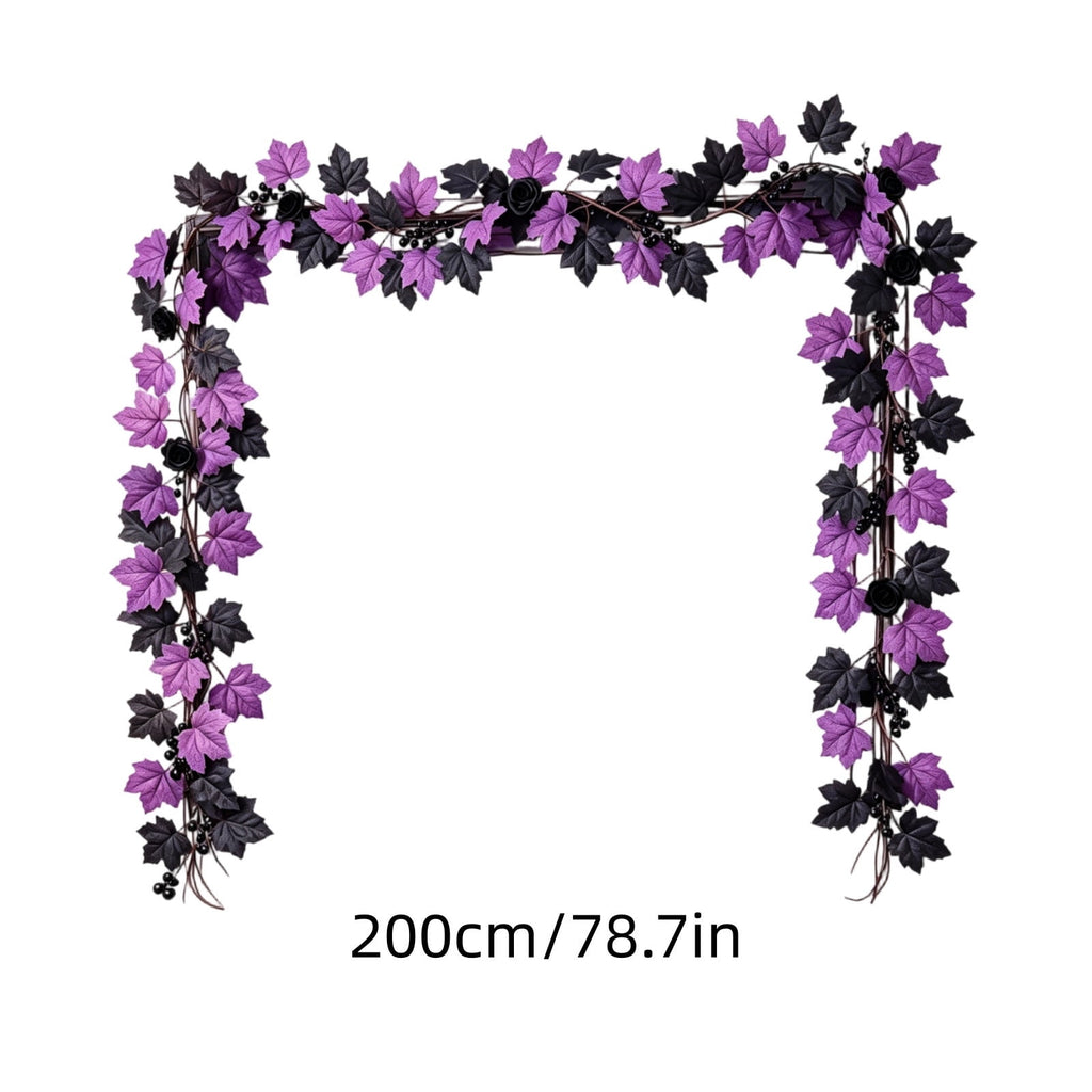 Spring Artificial Flowers Garland, 70 inch Fake Eucalyptus Vine Cherrys Blossoms Hanging Garland Rattan for Mantle Fireplace Wedding Indoor Outdoor Home Decor