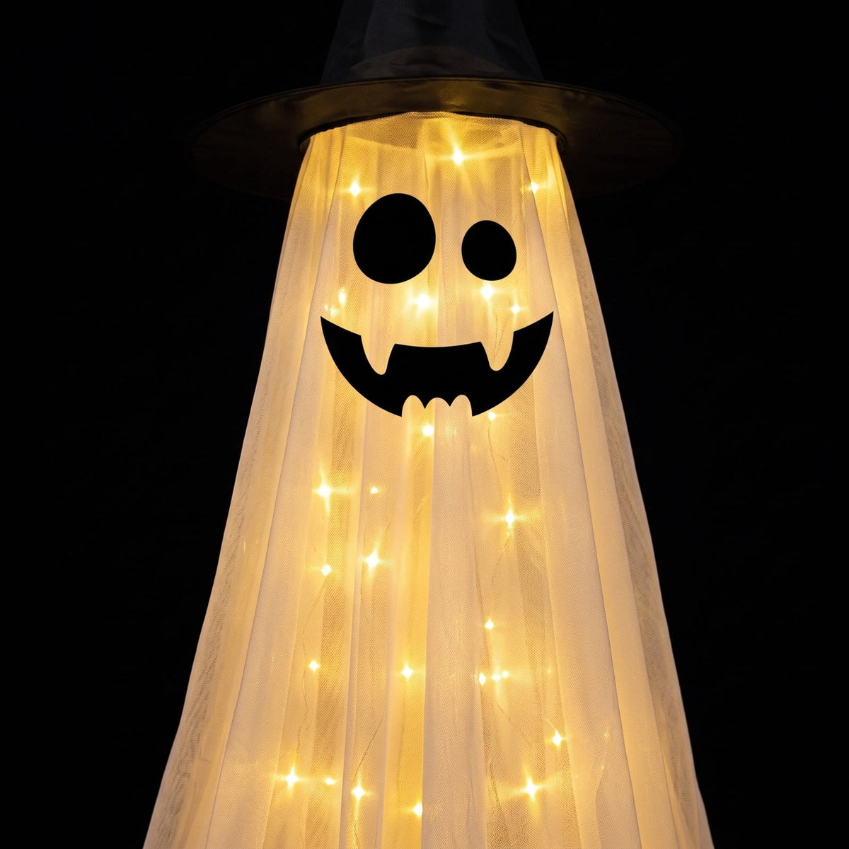Halloween Ghost Candy Bowl Large Light Up Floor Stand with Remote Control for Halloween Party Treat Display and Trick Or Treat Setup