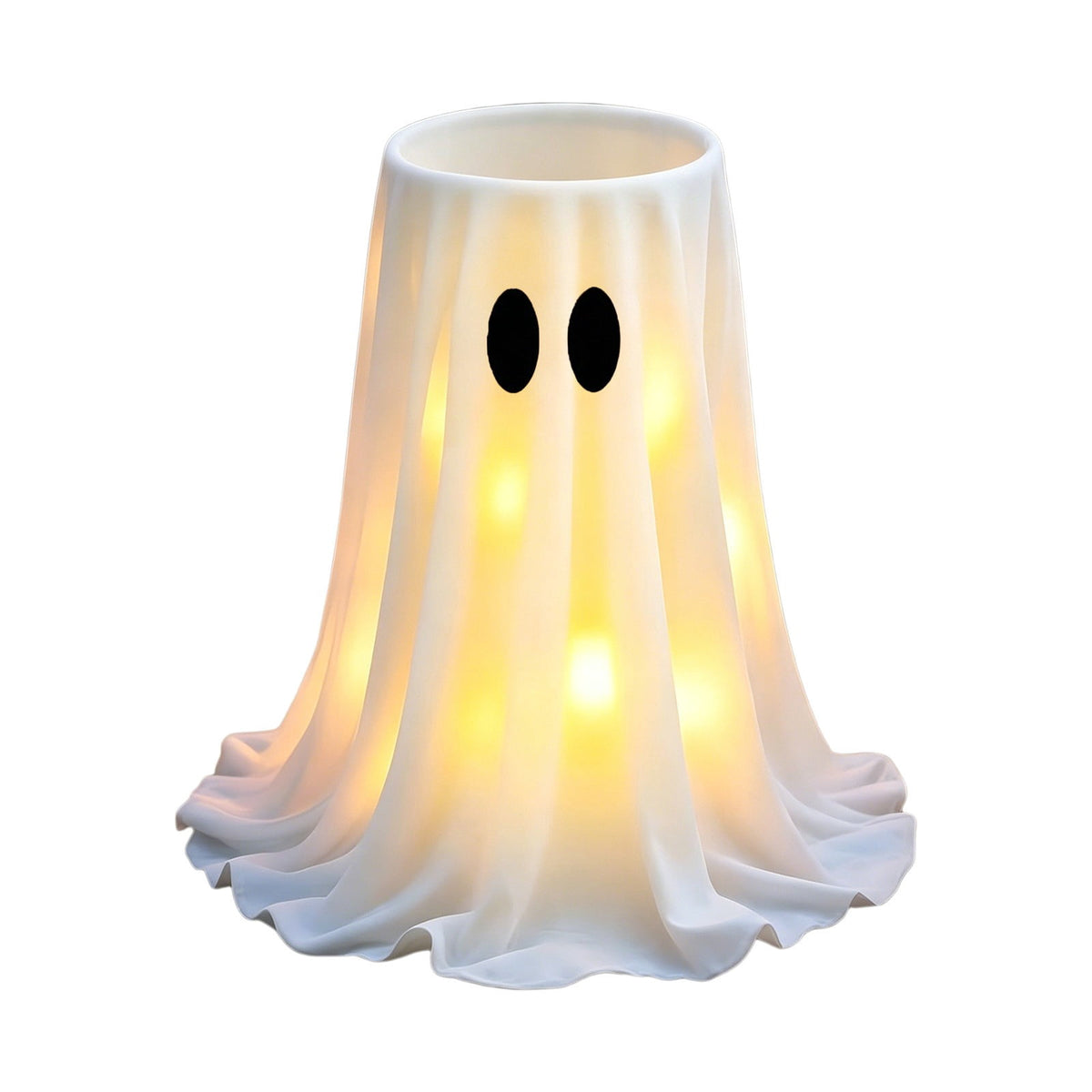 Halloween Ghost Candy Bowl Large Light Up Floor Stand with Remote Control for Halloween Party Treat Display and Trick Or Treat Setup