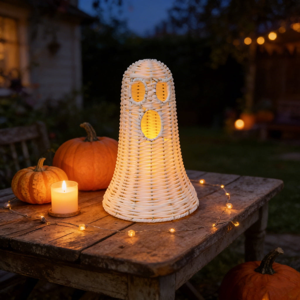 Handwoven Pumpkin Lantern, Rustic Vintage Halloween Decor, 28cm Woven Pumpkin Lantern Without LED Candle Light, Pumpkin Ornament for Mantel Doorstep Halloween Party Decorations