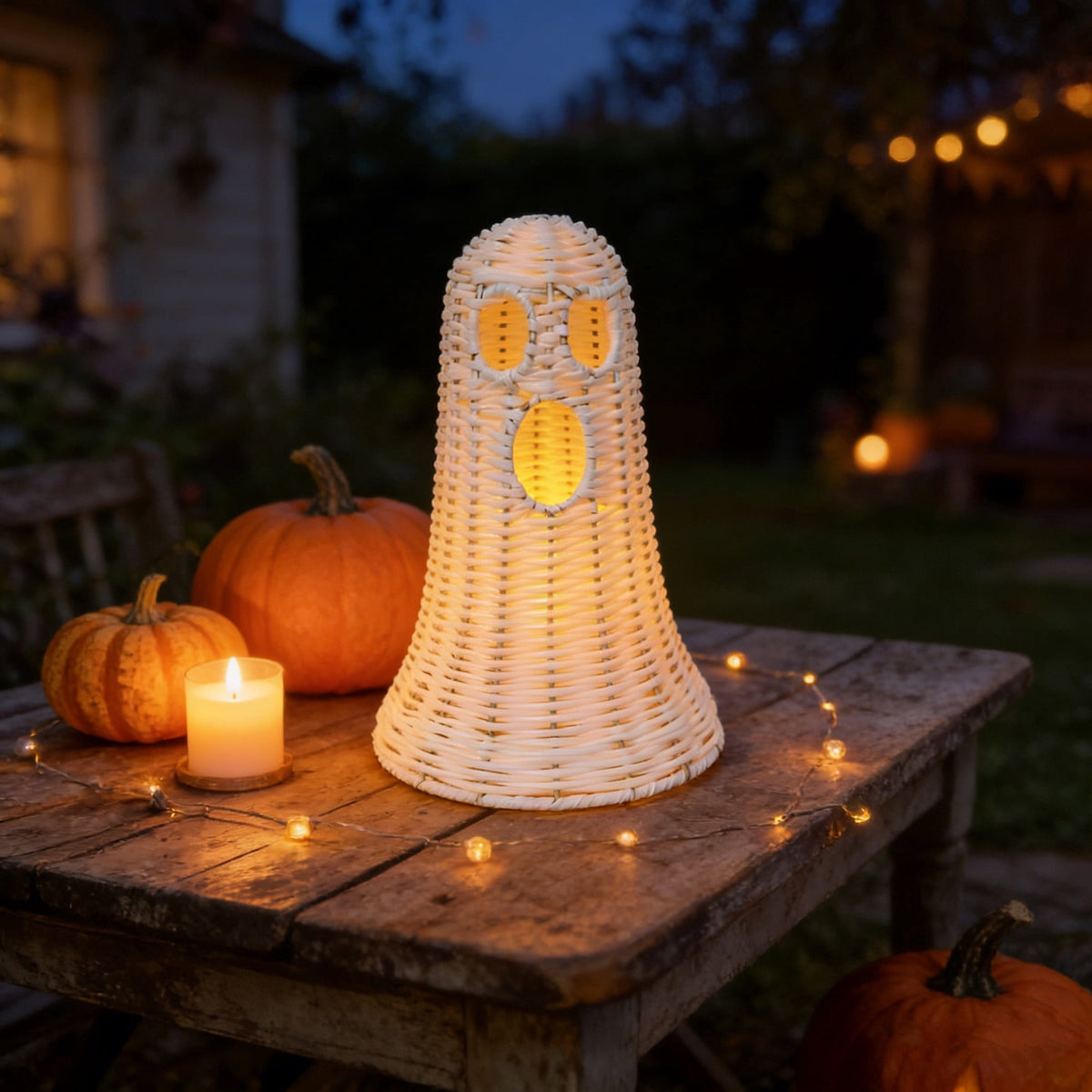 Handwoven Pumpkin Lantern, Rustic Vintage Halloween Decor, 28cm Woven Pumpkin Lantern Without LED Candle Light, Pumpkin Ornament for Mantel Doorstep Halloween Party Decorations
