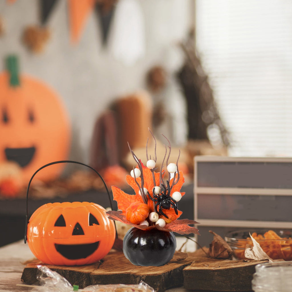 Kedshhgu Realistic Fall Mini Pumpkin Decorations, Fall Table Centerpieces Decoration, Pumpkins Thanksgiving Decoration for Indoor Desk Shelf Fireplace Fall Party Decor Centerpieces