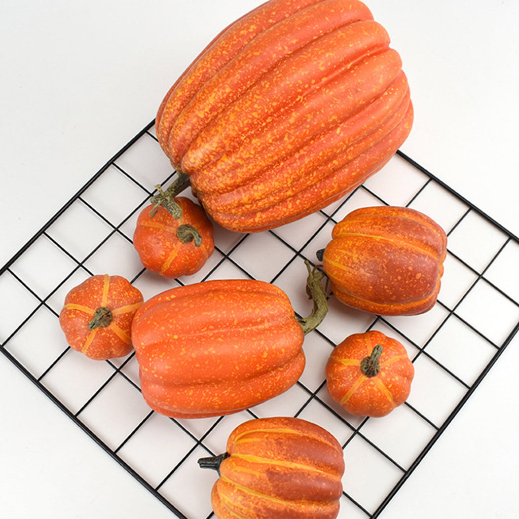 35Pcs/5Sets Pumpkins, Model Artificial Craft Fall Harvest Decoration, Holiday Home Party Decor Favors