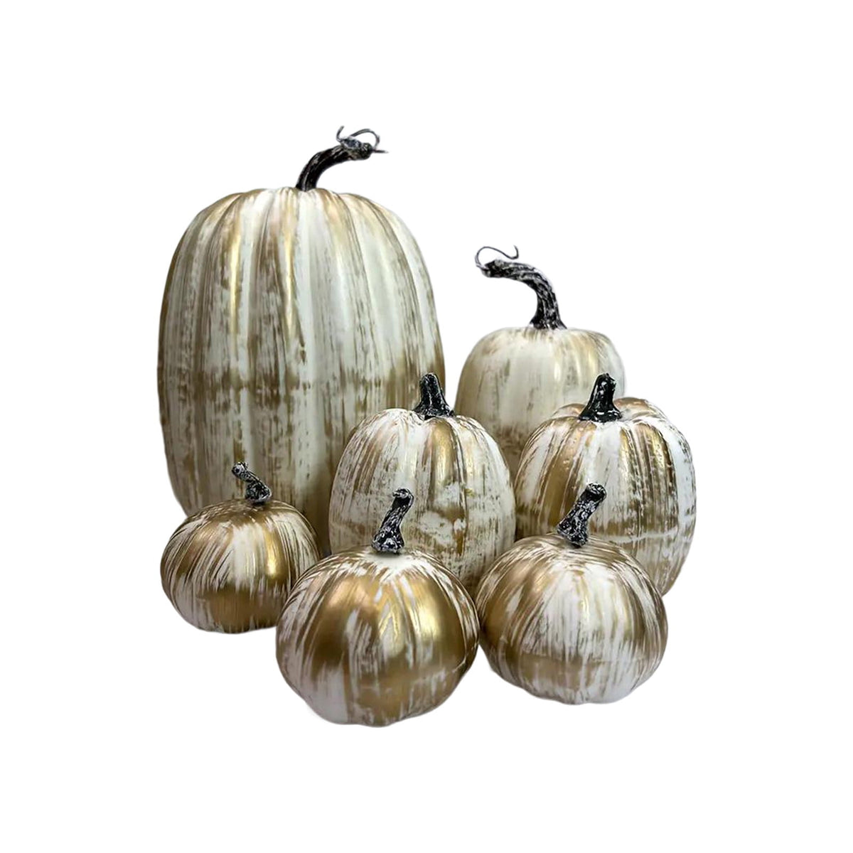 Fall+Decorations,Outdoor Pumpkins for Porch,7pcs Halloween Decorative Pumpkin Model Realistic Looking Simulation Ornament Good For Party Decorations Display(Orange 7pcs/Set 8"-3")