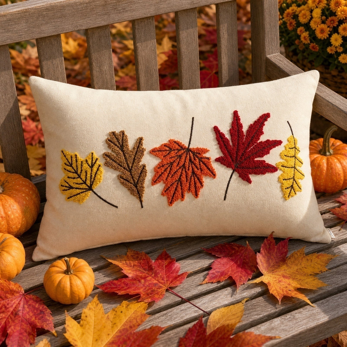 Pumpkin Pillow Cover Throw Pillow for Fall Seasonal Pillow Cover Lumbar Pillow Farmhouse Fall Decor Halloween Pillow Cover for Couch and Bed Thanksgiving Decor