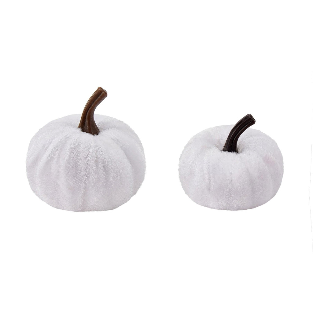 Bazyrey Velvet Pumpkins Fake Mini Pumpkin,Halloween Decor 12pcs Artificial Fake Velvet Pumpkins Decoration for Fall(Blue+White),Happy Halloween Thanks Giving Day Autumn Decorations