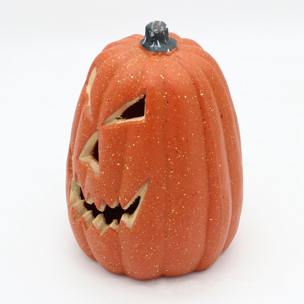Halloween LED Light-Up Pumpkin Decoration Spooky Jack-O'-Lantern for Indoor & Outdoor Use, Battery Operated
