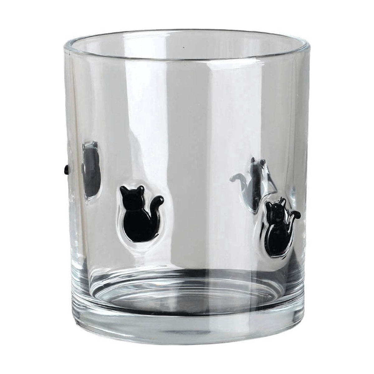 Qocolcyl Halloween Icon Glass Cups- 350ml Pumpkin Black Cat Bat Ghost Stemless Wine Glasses Old Fashioned Icon Hand Blown Drinking Cups for Party Supplies&Gift