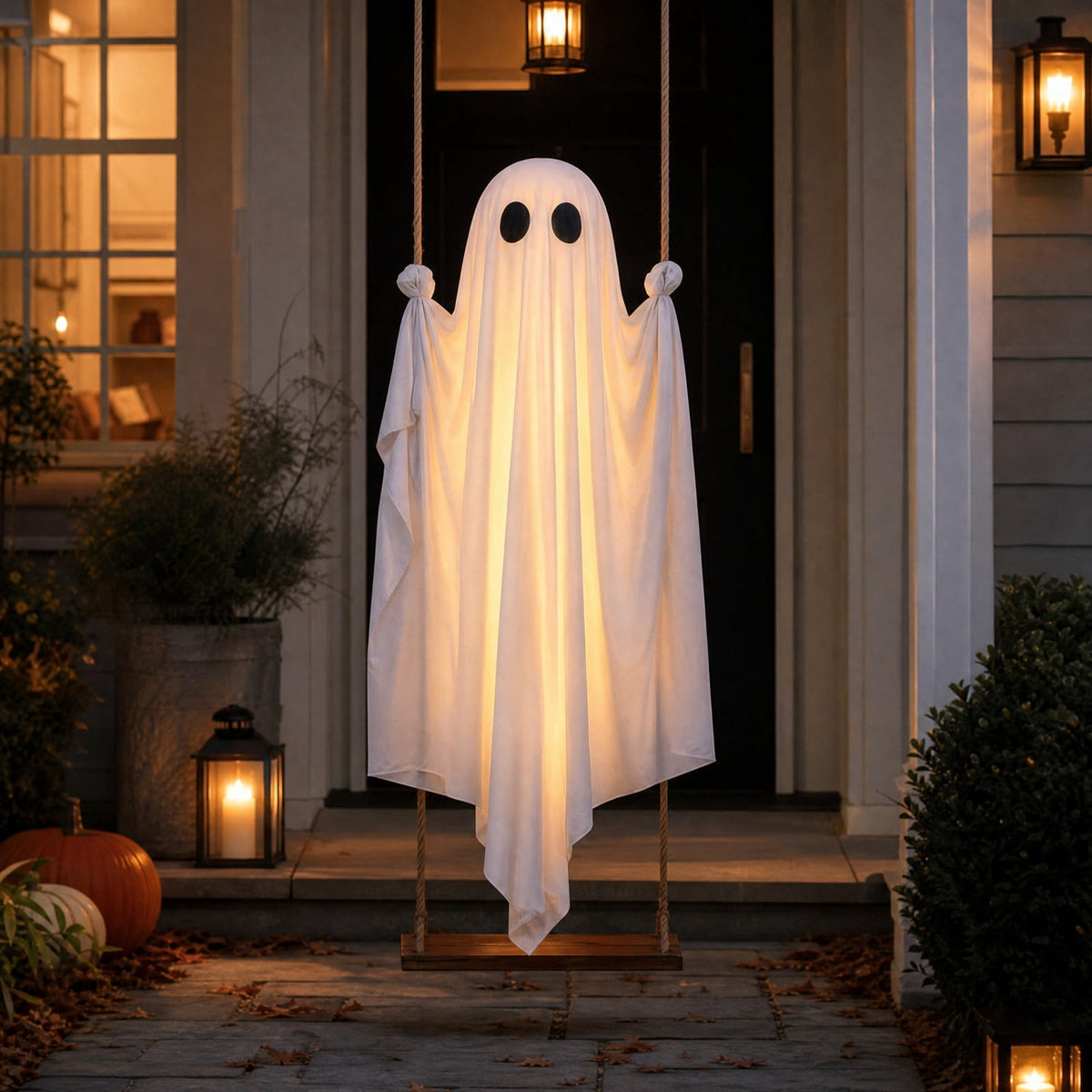 Fuebueo Realistic Halloween Skeleton Decorations with Eyes Lights - Scary Groundbreaker Skull Stakes for Indoor Outdoor Haunted, Yard, and Garden Party Decor