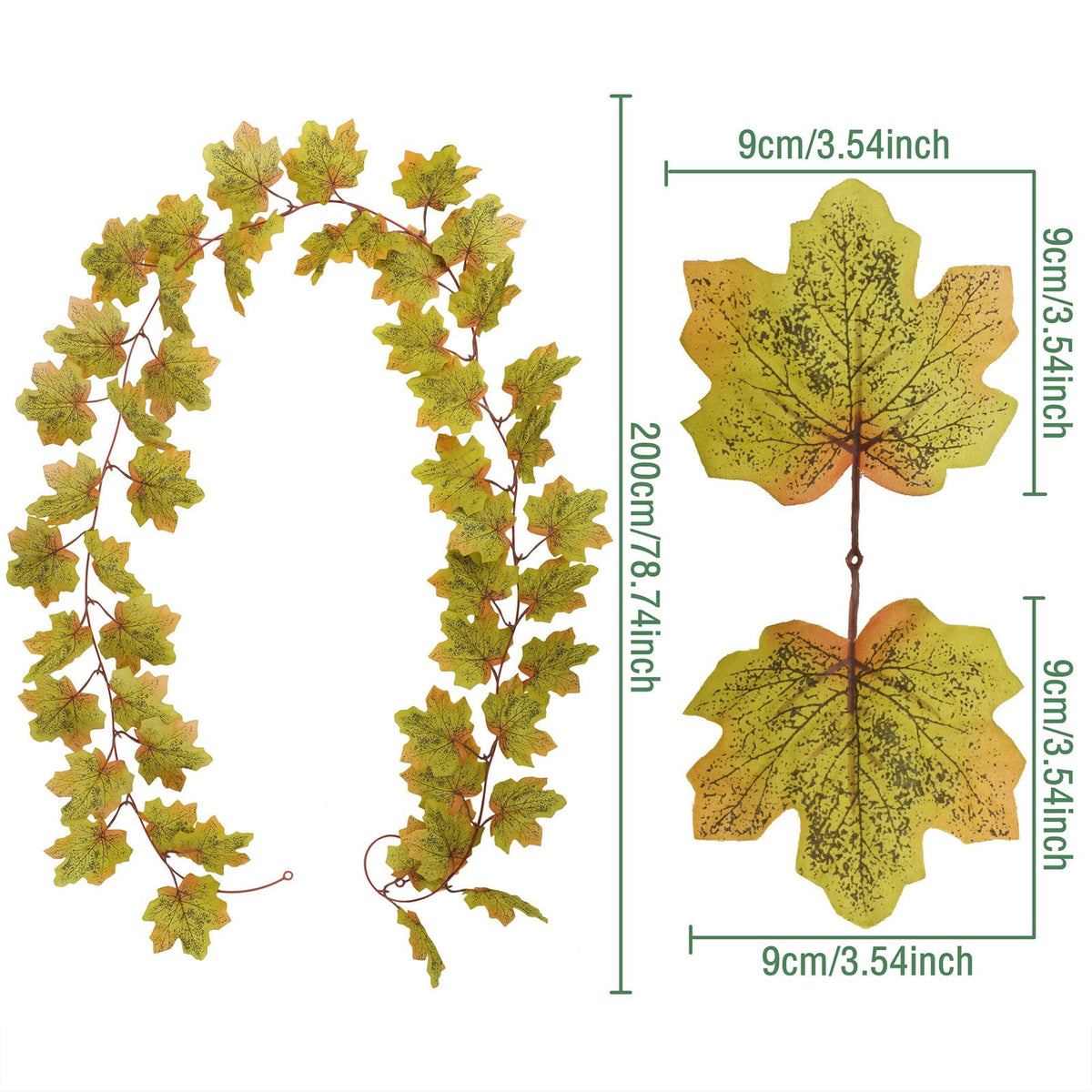 Spring Artificial Flowers Garland, 70 inch Fake Eucalyptus Vine Cherrys Blossoms Hanging Garland Rattan for Mantle Fireplace Wedding Indoor Outdoor Home Decor