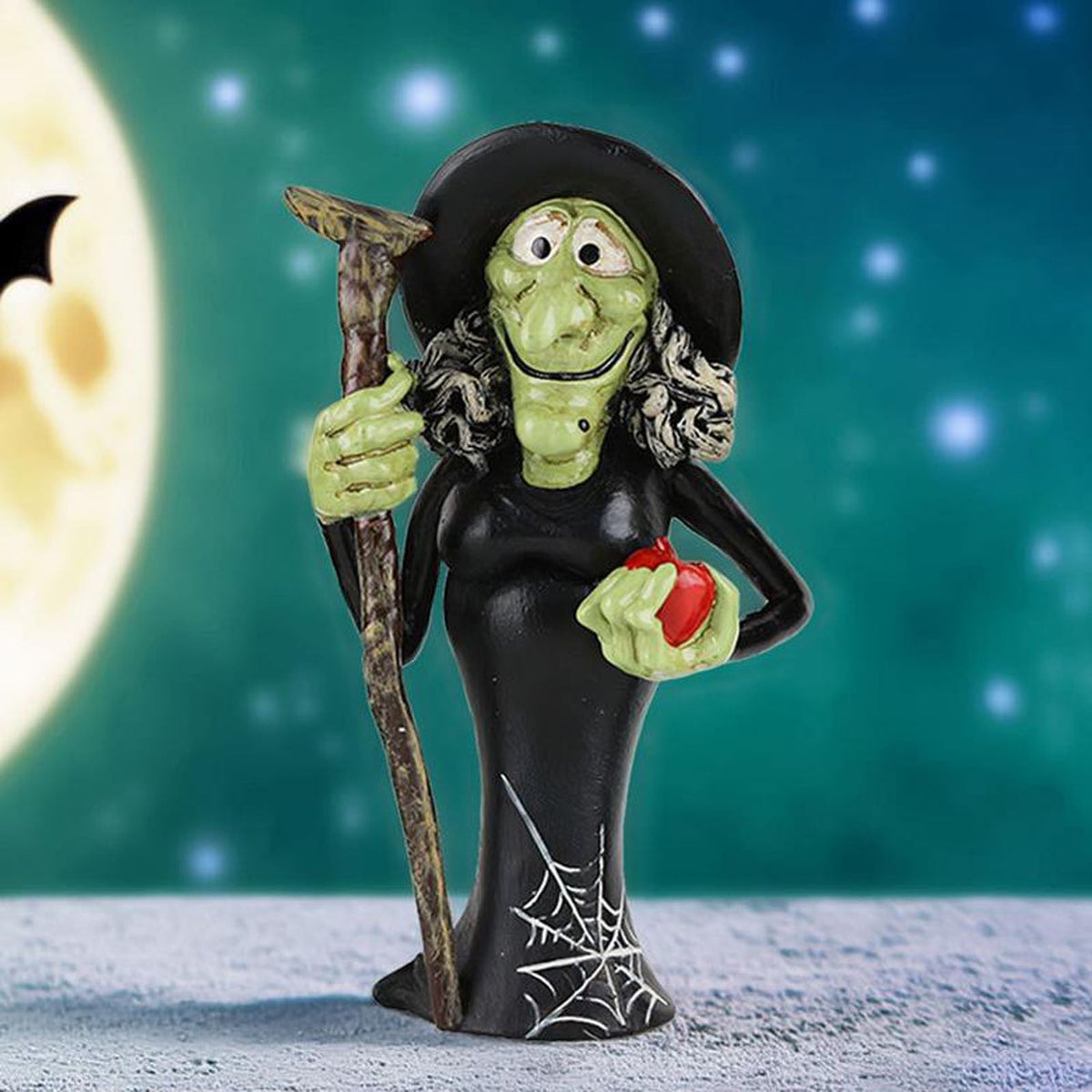 Miniature Halloween Figurines Mini Resin Pumpkin Ghost Kitty Witch Statue Ornaments Pumpkin Doll Miniature Landscape Pumpkin Scene Layout