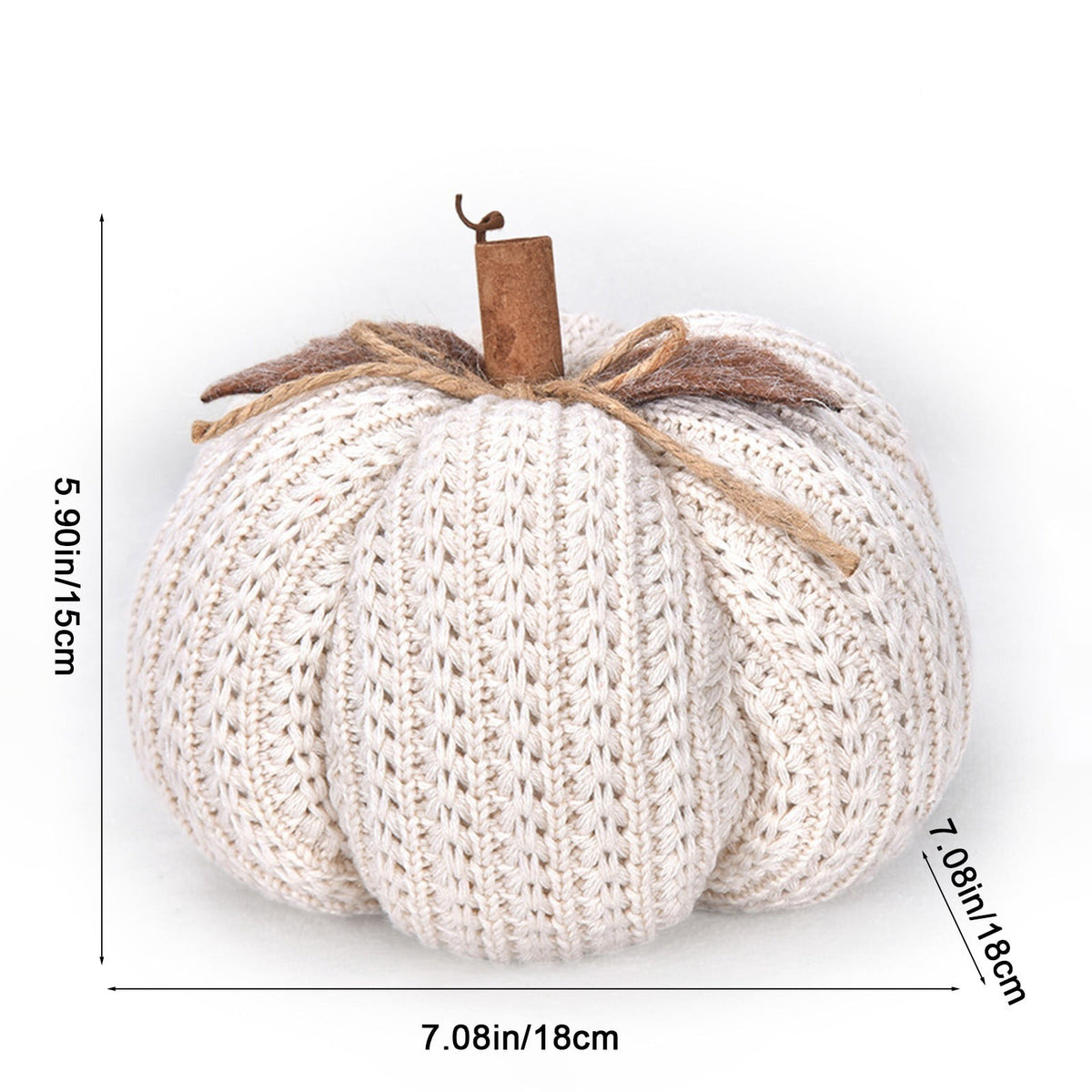 Taotanxi Fall Mini Crochet Pumpkins Seasonal Knit Decorative Pumpkins for Crafts Rustic Decor Farmhouse Decorative Fall Thanksgiving Centerpiece Table Decorations for Mantel Kitchen Gift