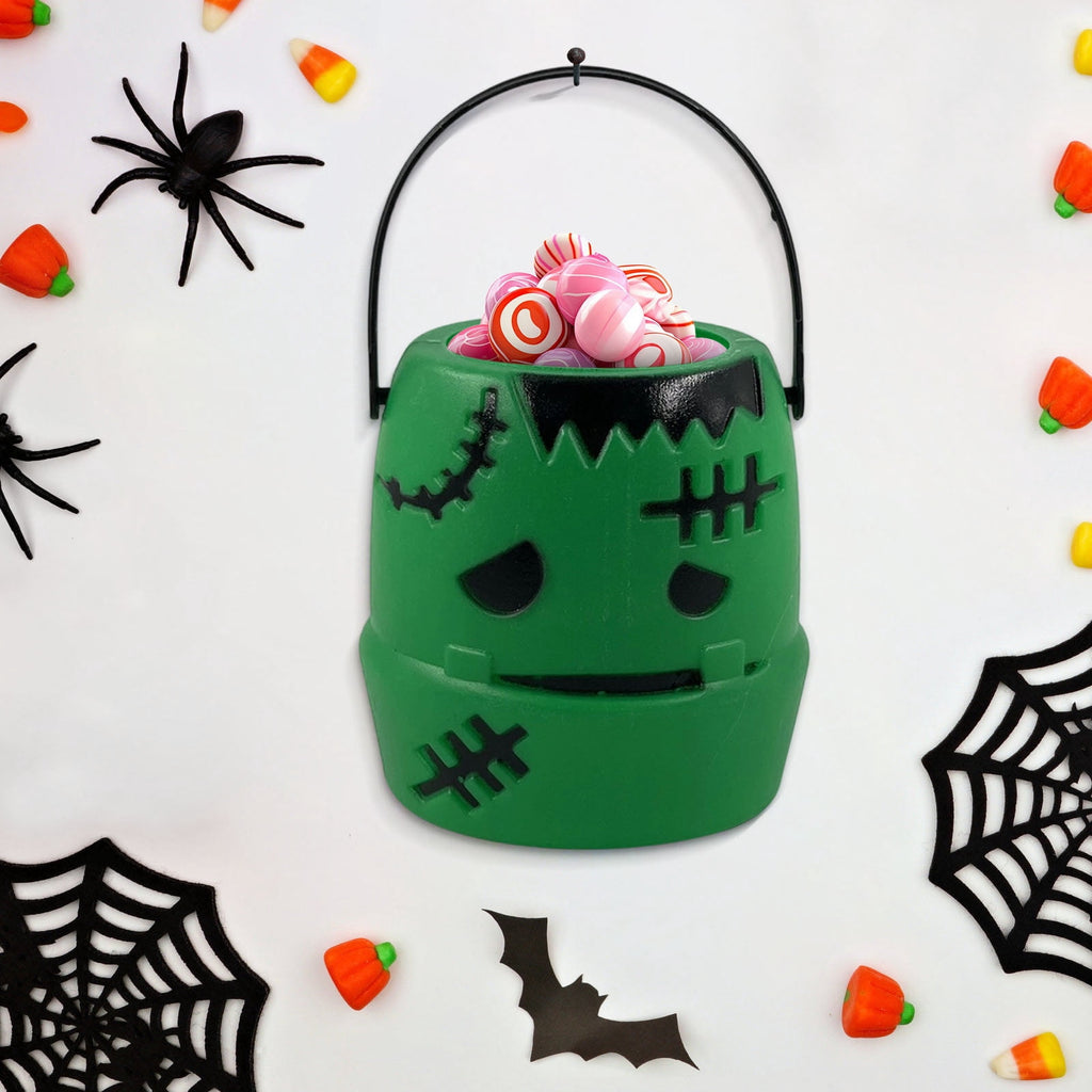 Kyusrd Trick or Treat Halloween Lantern Pumpkin Decoration Lighted Table Centerpieces Ornaments Spooky Pumpkin Prop Decor Decorative Wedding Candy Bowl Organizer Canisters