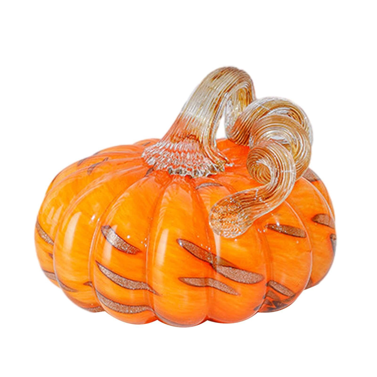Glass Pumpkin Decoration Artwork Pumpkin Ornament for Halloween Bedroom Home S S
