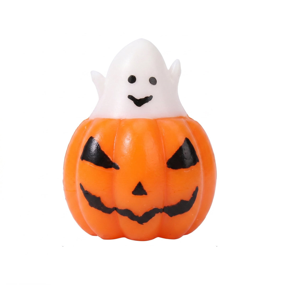 Zydvens Halloween Spooky Ghost in Jack-O'-Lantern Squishy Toys - Cute Matte Pumpkin Ghost Sensory Fidget Toy for Halloween & Thanksgiving Holiday Party Favors