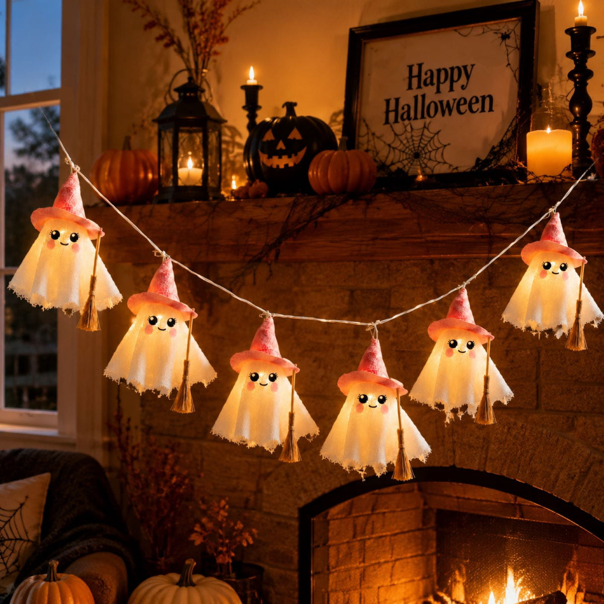 Clearance Gunhay Fall Decor Fall Decorations for Home, Black Decorations Halloween Garland, Fall Wall Hanging Rose Leaves, Artificial Black Rose Leaf Vine, Halloween Decorations for Home