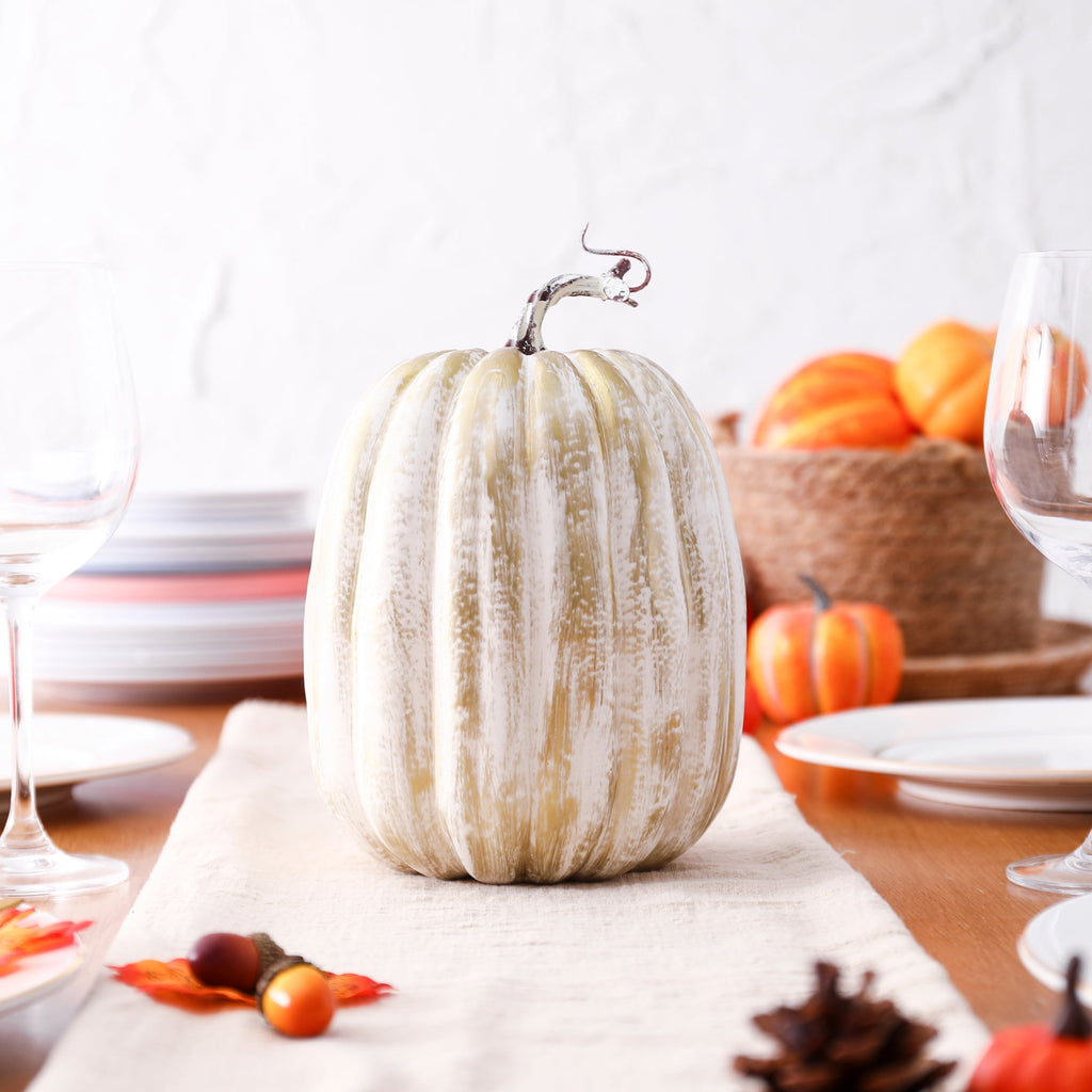 RUINIXCW 8 Inch Large Artificial Pumpkins Fall Decorations Thanksgiving Halloween Pumpkins Giant Fake Pumpkins Foam Pumpkins Autumn Harvest Home Decor