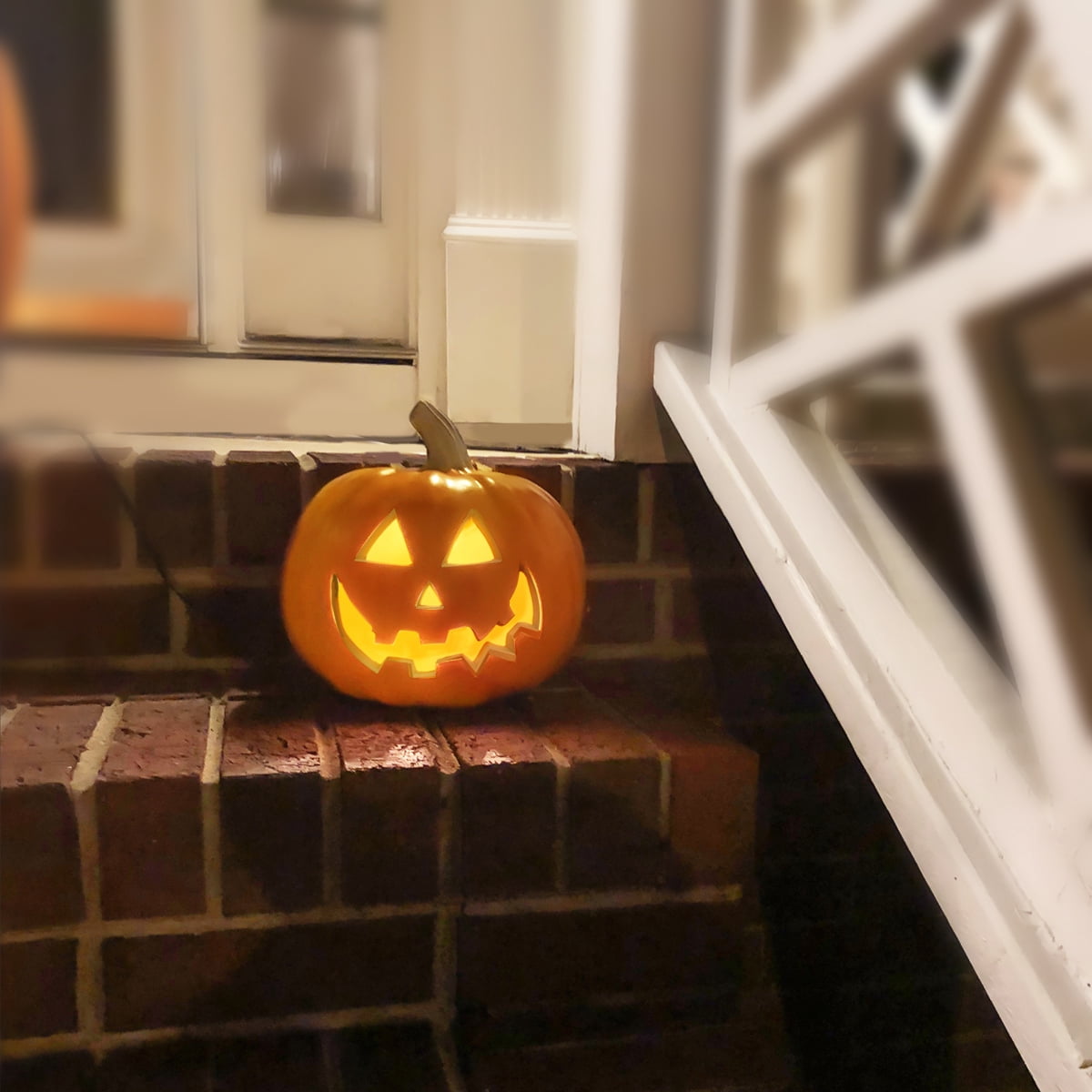 6" Jack O' Lantern - Battery Operated Halloween Pumpkin Lantern - Waterproof for Indoor Outdoor Decorations Favors