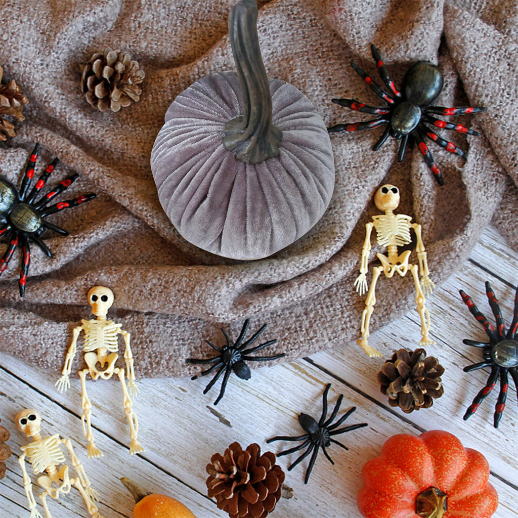 Sahpxhe Halloween Pumpkin Decorations Halloween Velvet Pumpkins Decor Super Soft Stuffed with Exquisite 15*15cm