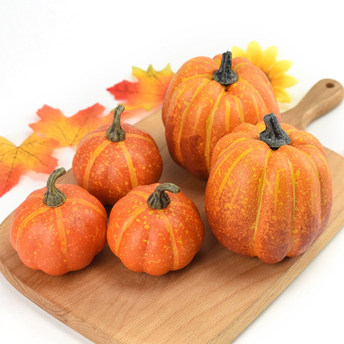 35Pcs/5Sets Pumpkins, Model Artificial Craft Fall Harvest Decoration, Holiday Home Party Decor Favors