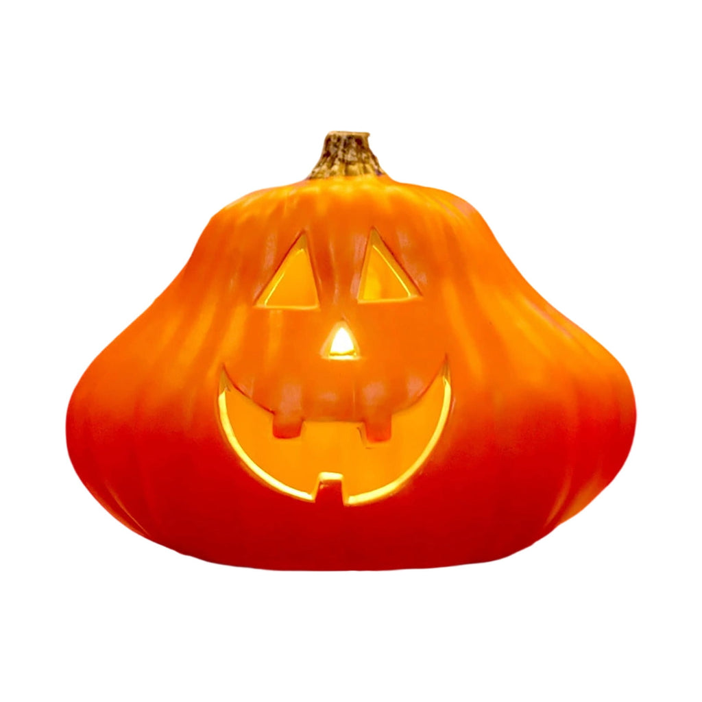 Halloween Lighted Pumpkin Decoration, Glowing Jack o Lanterns, Large LED Pumpkin Lamp with Warm Glow, Outdoor Yard Porch Halloween Decor, Holiday Display Ornament for Home Party