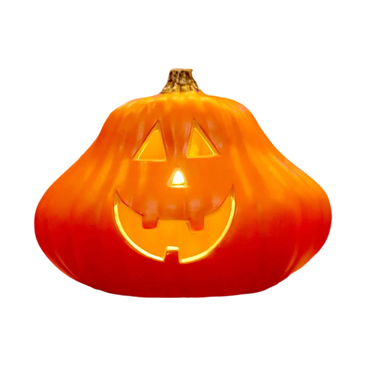 Oversized LED Lighted Pumpkin Decoration with Bright Glow, Large Plastic Halloween Pumpkin for Outdoor Yard, Porch, Home, Storefront, Shopping Mall, and Holiday Display
