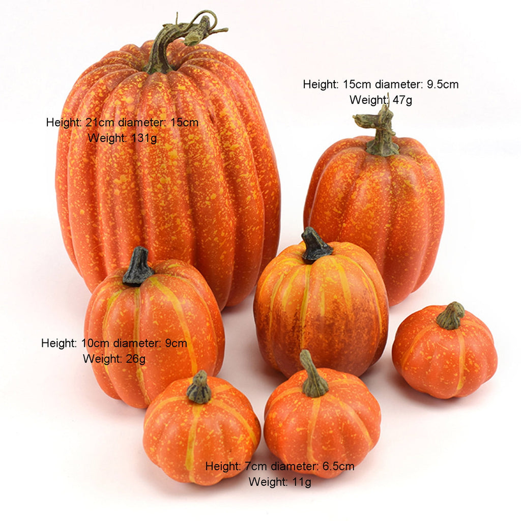 35Pcs/5Sets Pumpkins, Model Artificial Craft Fall Harvest Decoration, Holiday Home Party Decor Favors